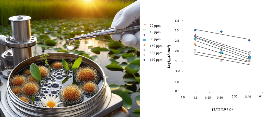 Prevention of Corrosion in the Stainless Steel Metallic Using the Extract of Some Aquatic Plants 