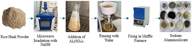 Obtaining Sodium Aluminosilicate from Rice Husk 